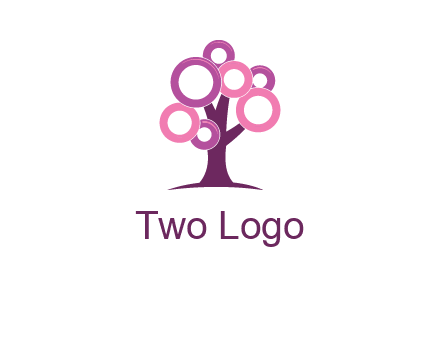 circles on tree logo