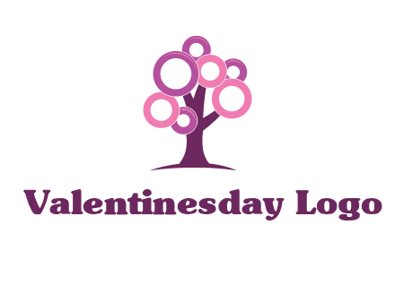 circles on tree logo