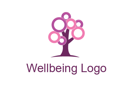 circles on tree logo