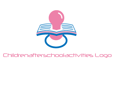 pacifier inserted in a book