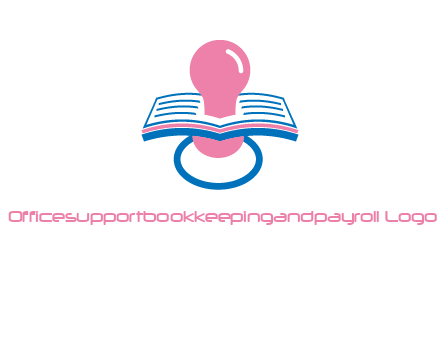 pacifier inserted in a book