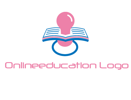 pacifier inserted in a book