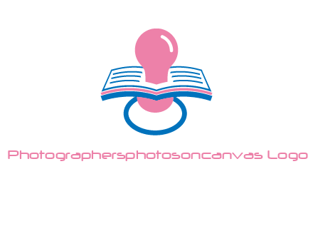 pacifier inserted in a book