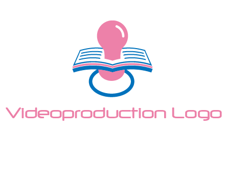 pacifier inserted in a book