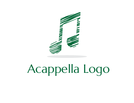 sketched music note logo