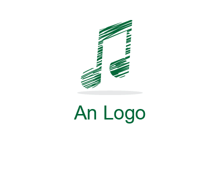 sketched music note logo