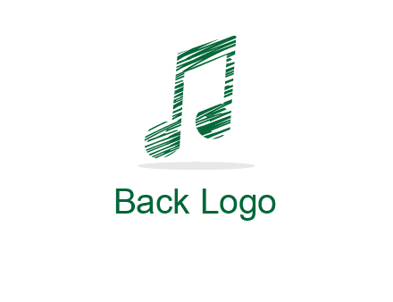 sketched music note logo