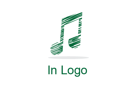sketched music note logo