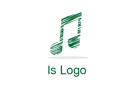 sketched music note logo