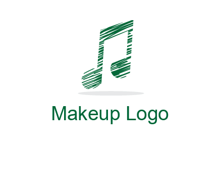 sketched music note logo