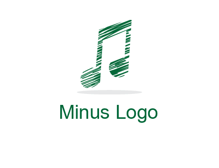 sketched music note logo