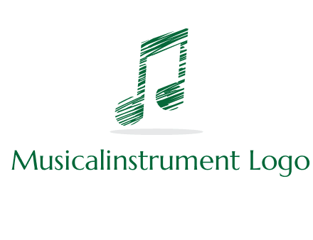 sketched music note logo