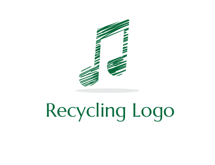 sketched music note logo