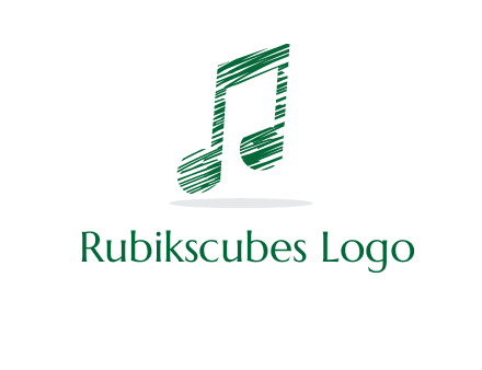 sketched music note logo
