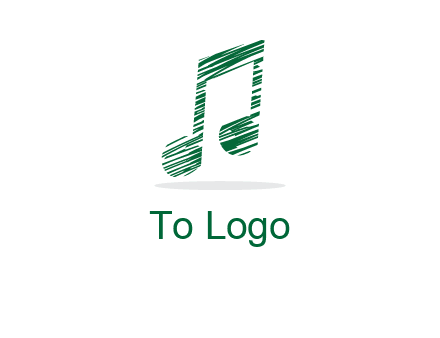 sketched music note logo
