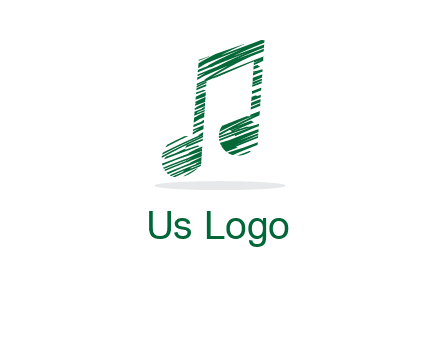 sketched music note logo