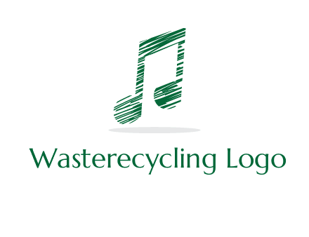 sketched music note logo