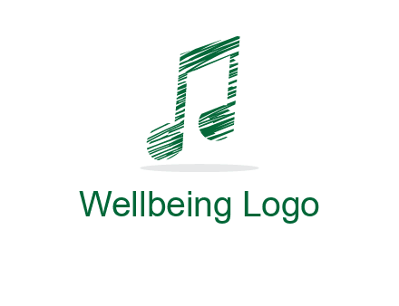 sketched music note logo