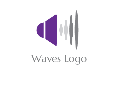 waves coming out of speaker icon