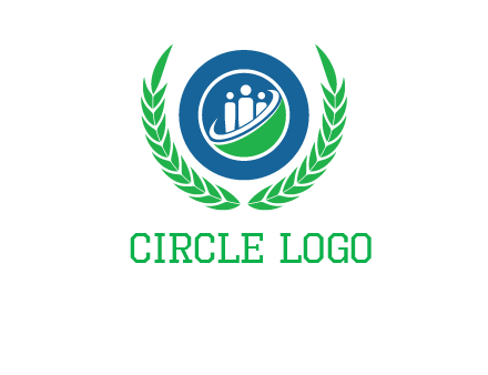 child in circle and wreath childcare & education logo