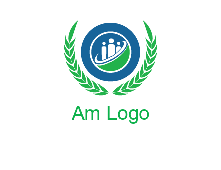 child in circle and wreath childcare & education logo