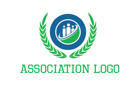 child in circle and wreath childcare & education logo
