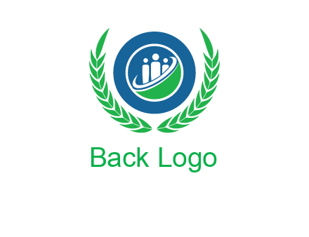 child in circle and wreath childcare & education logo