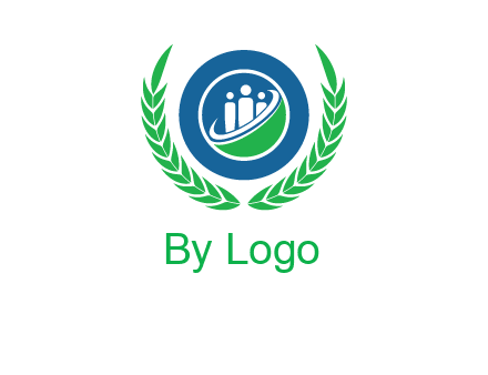child in circle and wreath childcare & education logo