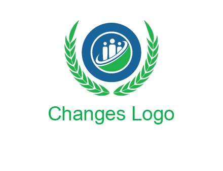 child in circle and wreath childcare & education logo