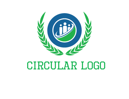 child in circle and wreath childcare & education logo