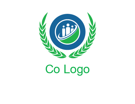 child in circle and wreath childcare & education logo