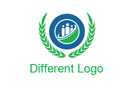 child in circle and wreath childcare & education logo