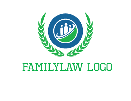 child in circle and wreath childcare & education logo