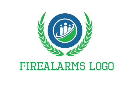 child in circle and wreath childcare & education logo