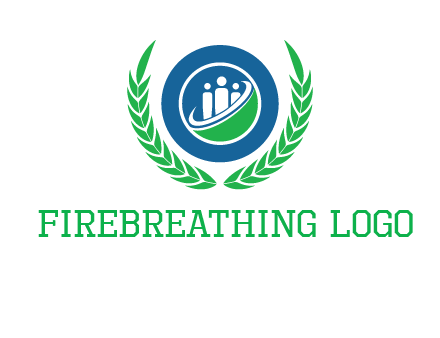 child in circle and wreath childcare & education logo