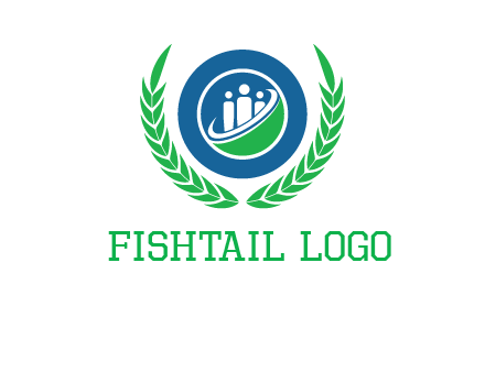 child in circle and wreath childcare & education logo
