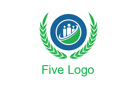 child in circle and wreath childcare & education logo