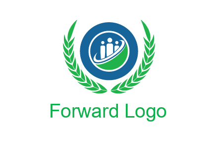 child in circle and wreath childcare & education logo