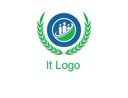 child in circle and wreath childcare & education logo