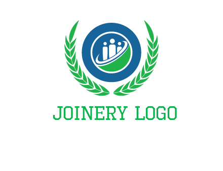 child in circle and wreath childcare & education logo