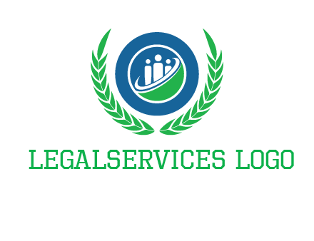 child in circle and wreath childcare & education logo