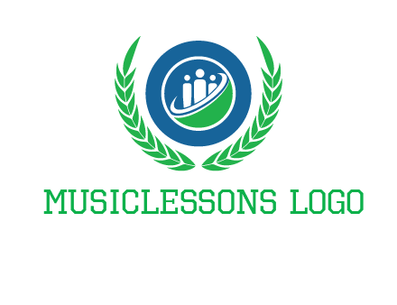 child in circle and wreath childcare & education logo