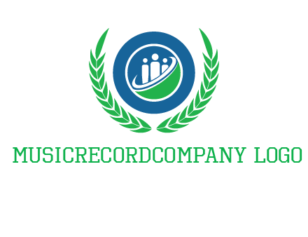 child in circle and wreath childcare & education logo