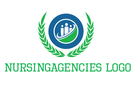 child in circle and wreath childcare & education logo