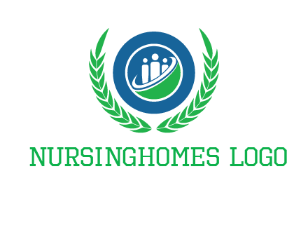 child in circle and wreath childcare & education logo