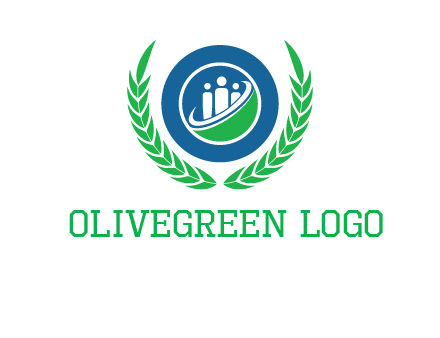 child in circle and wreath childcare & education logo