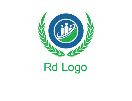 child in circle and wreath childcare & education logo