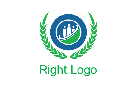 child in circle and wreath childcare & education logo
