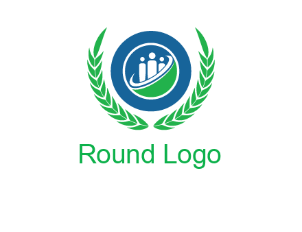 child in circle and wreath childcare & education logo