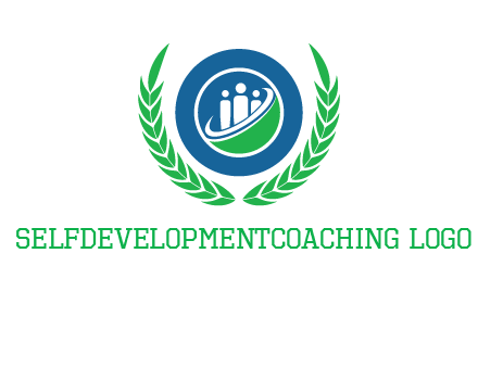 child in circle and wreath childcare & education logo
